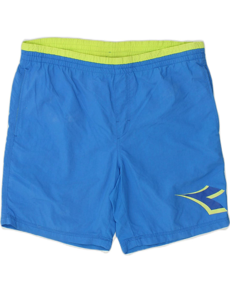 DIADORA Mens Sport Shorts XL Blue Nylon | Vintage Diadora | Thrift | Second-Hand Diadora | Used Clothing | Messina Hembry 