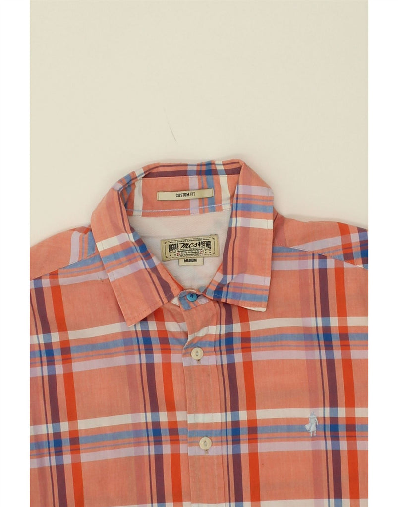 MARLBORO CLASSICS Mens Custom Fit Shirt Medium Pink Check Vintage Marlboro Classics and Second-Hand Marlboro Classics from Messina Hembry 