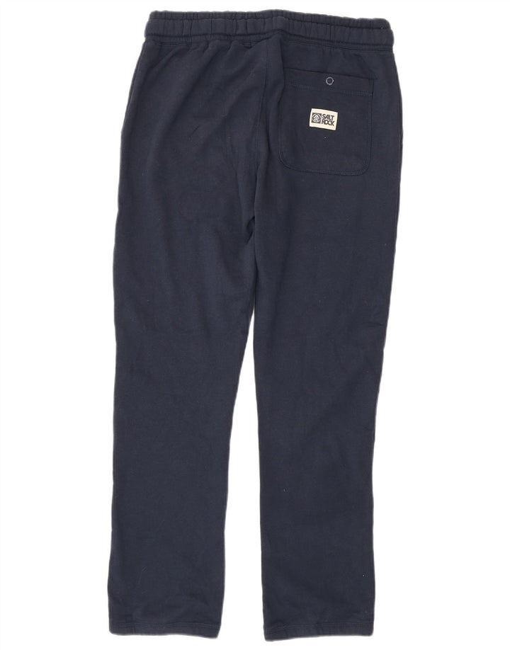 SALTROCK Boys Graphic Tracksuit Trousers 12-13 Years Navy Blue Cotton