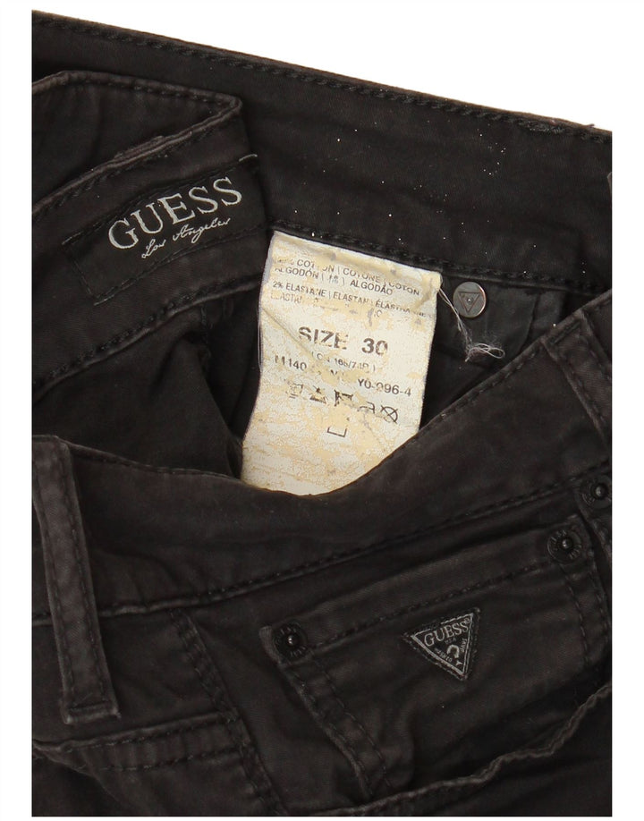 GUESS Mens Skinny Jeans W30 L33  Black Cotton