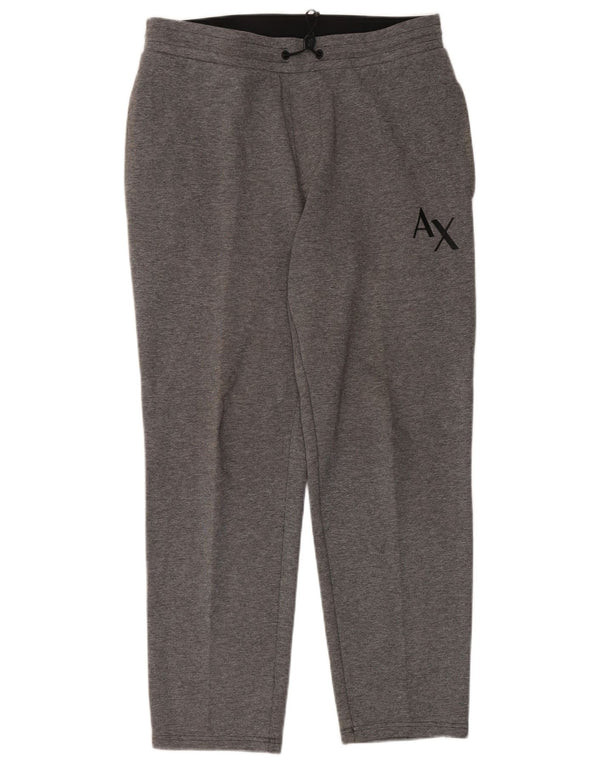 Armani Exchange Mens Tracksuit Trousers Medium  Grey Cotton