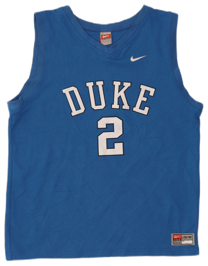 Nike Boys Graphic Vest Top 12-13 Years Large Blue Polyester