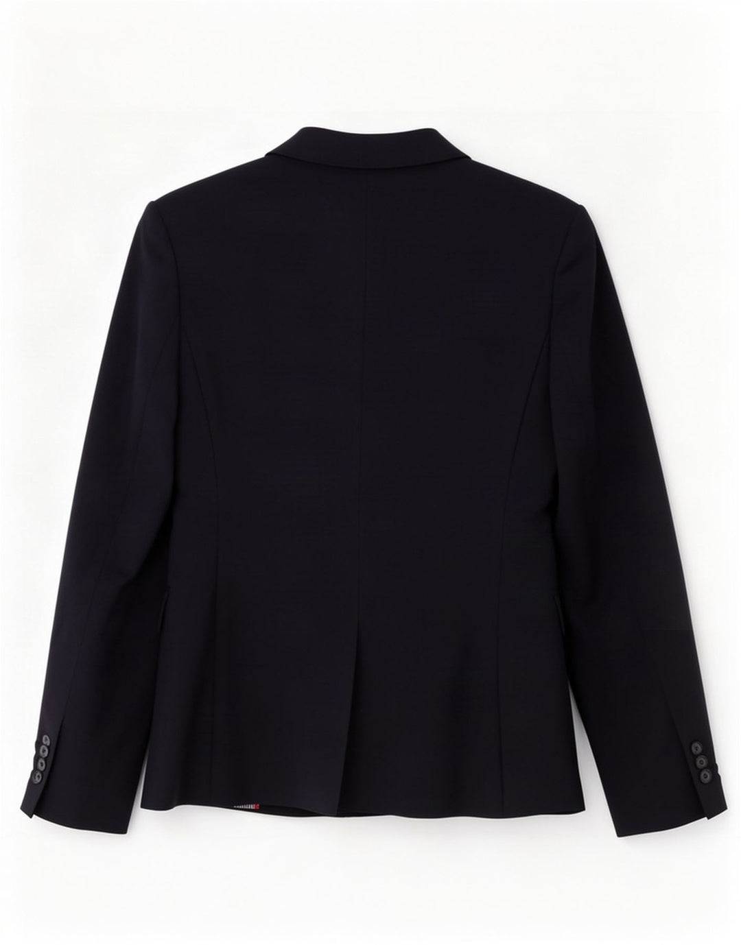 Zara Womens 1 Button Blazer Jacket UK 6 XS Navy Blue Wool
