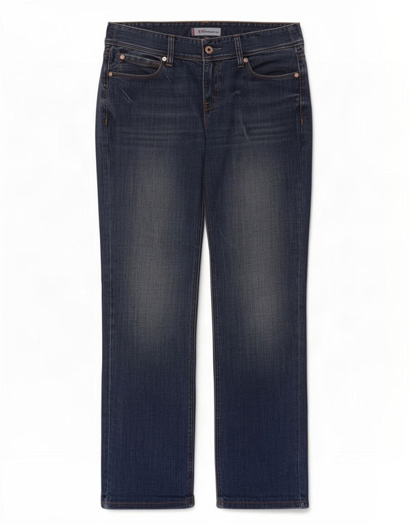 Levi's Womens 570 Straight Jeans W30 L32 Navy Blue Cotton