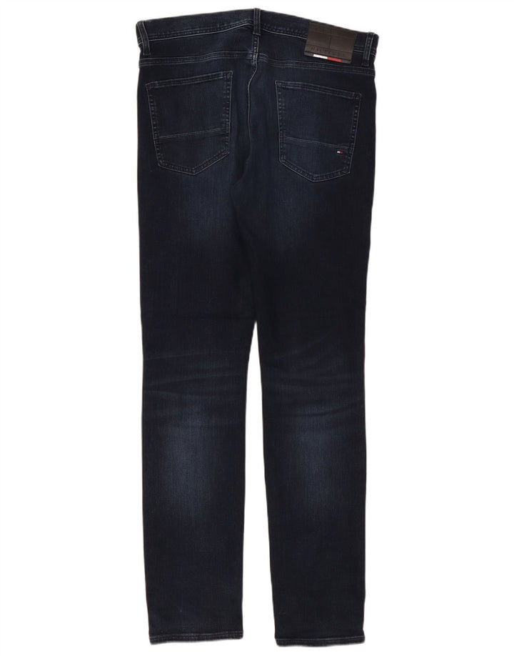 Tommy Hilfiger Mens Bleecker Slim Jeans W32 L32 Navy Blue Cotton