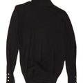 Zara Womens Roll Neck Jumper Sweater UK 12 Medium Black