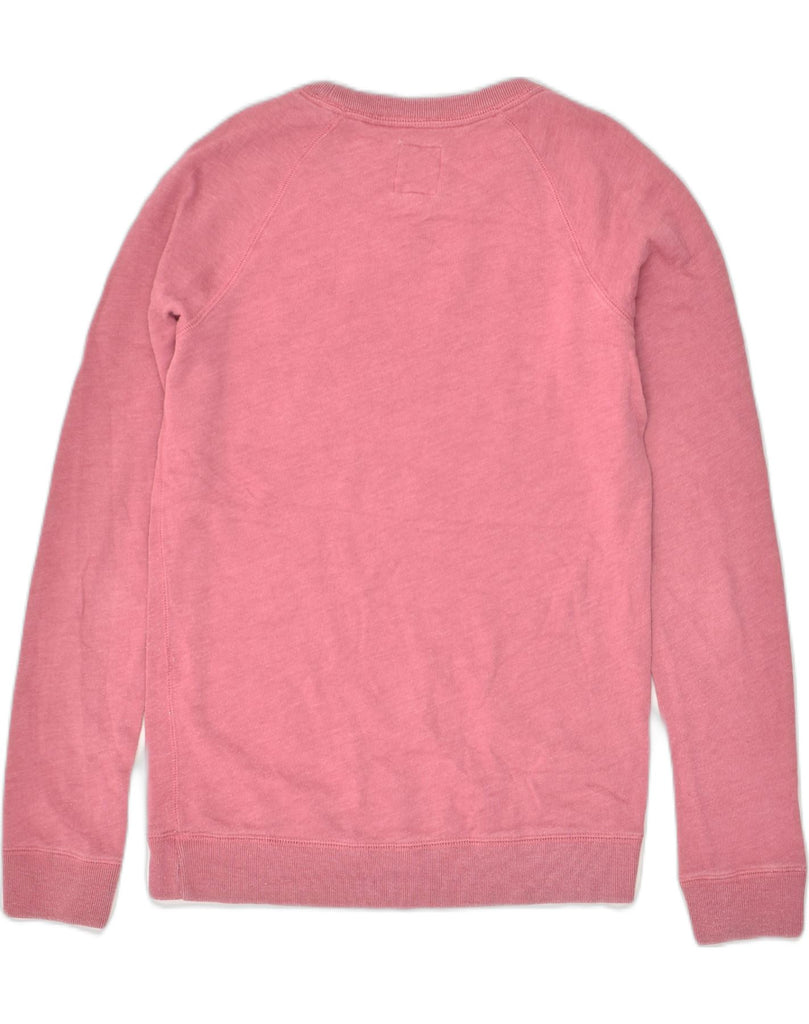 JACK WILLS Womens Sweatshirt Jumper UK 6 XS Pink Cotton | Vintage Jack Wills | Thrift | Second-Hand Jack Wills | Used Clothing | Messina Hembry 