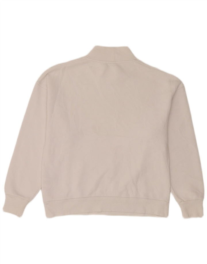 Colmar Womens Oversized Sweatshirt Jumper UK 10 Small White Cotton
