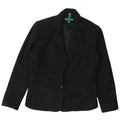 Ralph Lauren Womens 1 Button 3/4 Sleeve Blazer Jacket US 6 Medium Black