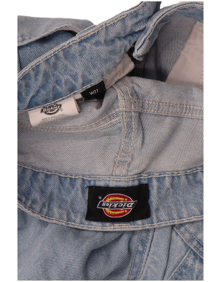 Dickies Womens Cargo Straight Jeans W27 L28 Blue Cotton