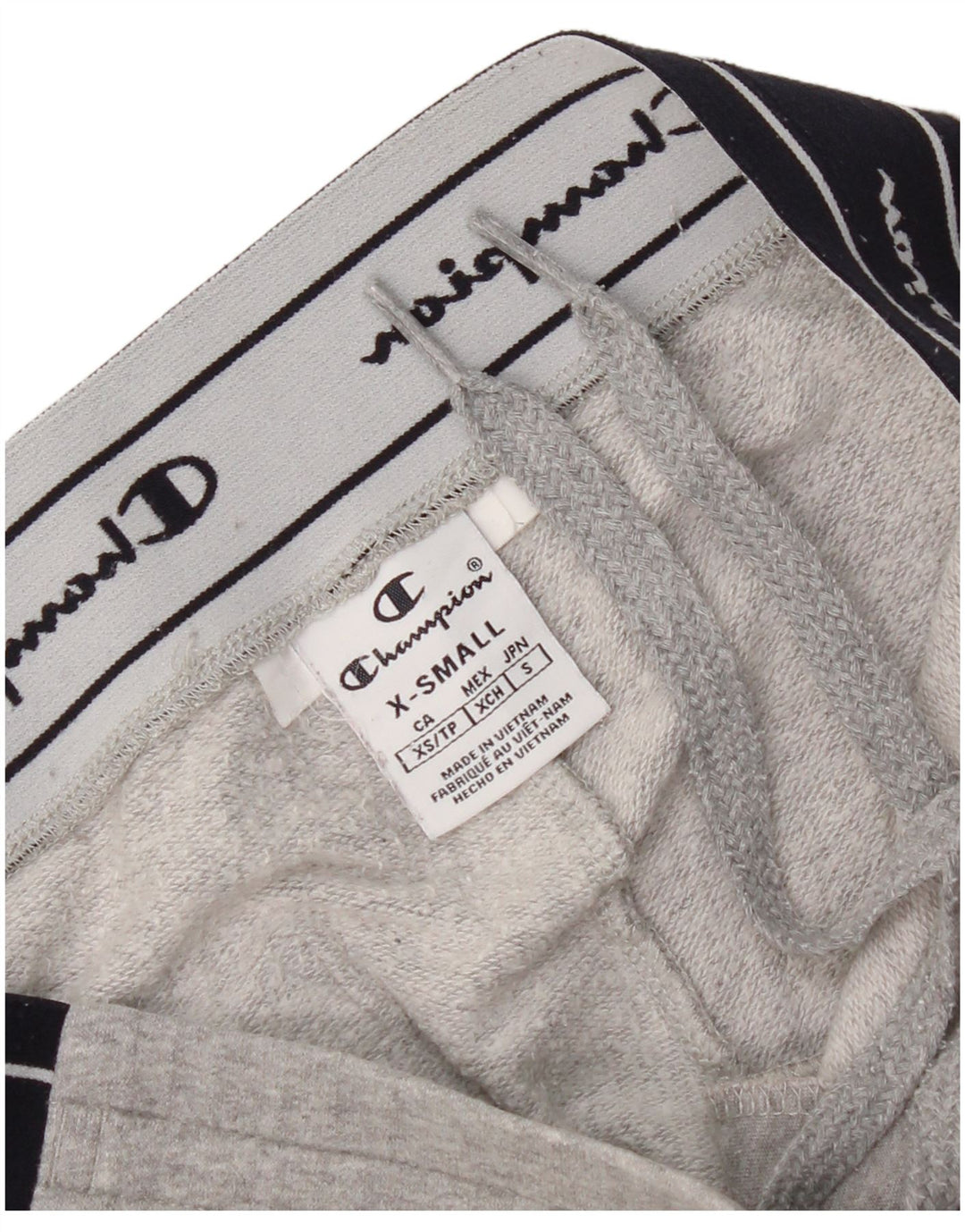 Champion Womens Graphic Tracksuit Trousers UK 4 XS  Grey