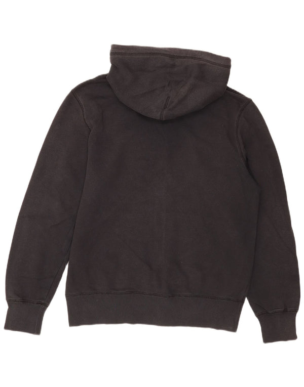 Nike Mens Zip Hoodie Sweater Medium Black Cotton