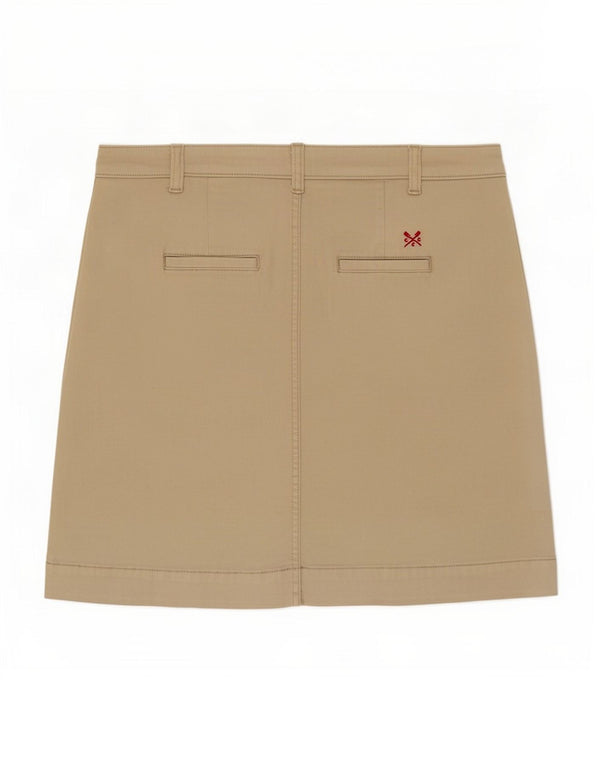 Crew Clothing Womens Mini Skirt UK 16 Large W36 Beige Cotton