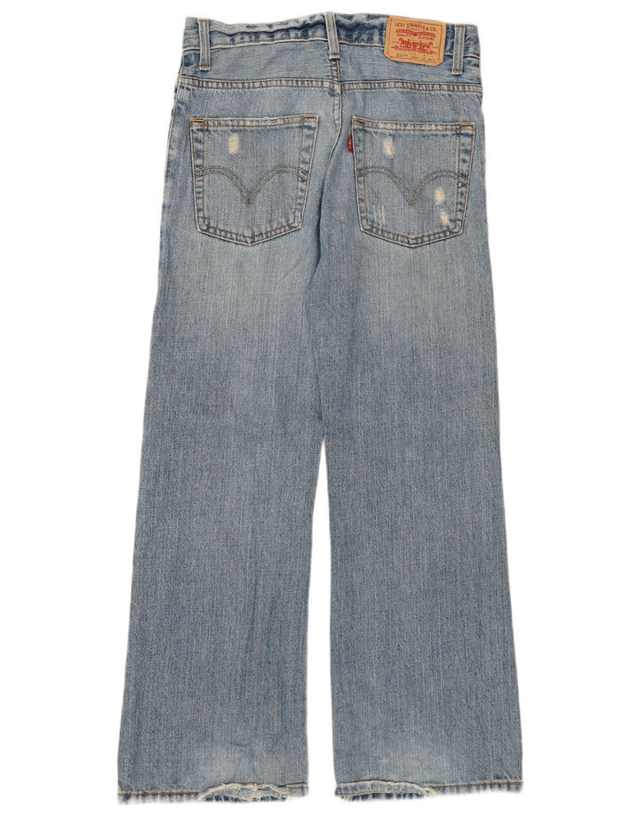 Levi's Womens 527 Distressed Bootcut Jeans Size 12 Medium W28 L27 Blue