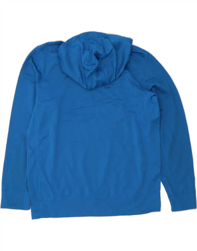 NIKE Mens Therma-Fit Hoodie Jumper Large Blue Polyester Vintage Nike and Second-Hand Nike from Messina Hembry 