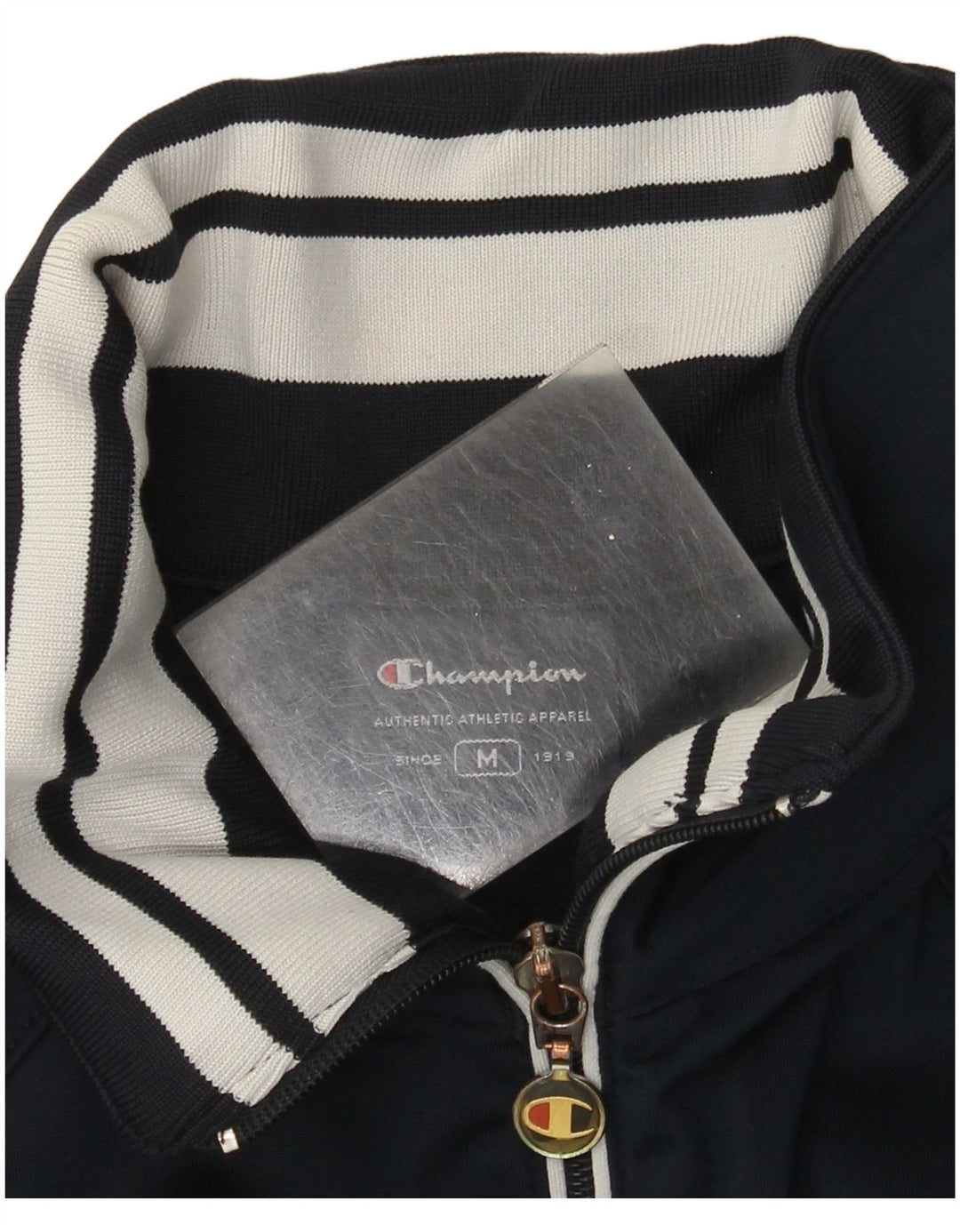 Champion Mens Tracksuit Top Jacket Medium Navy Blue