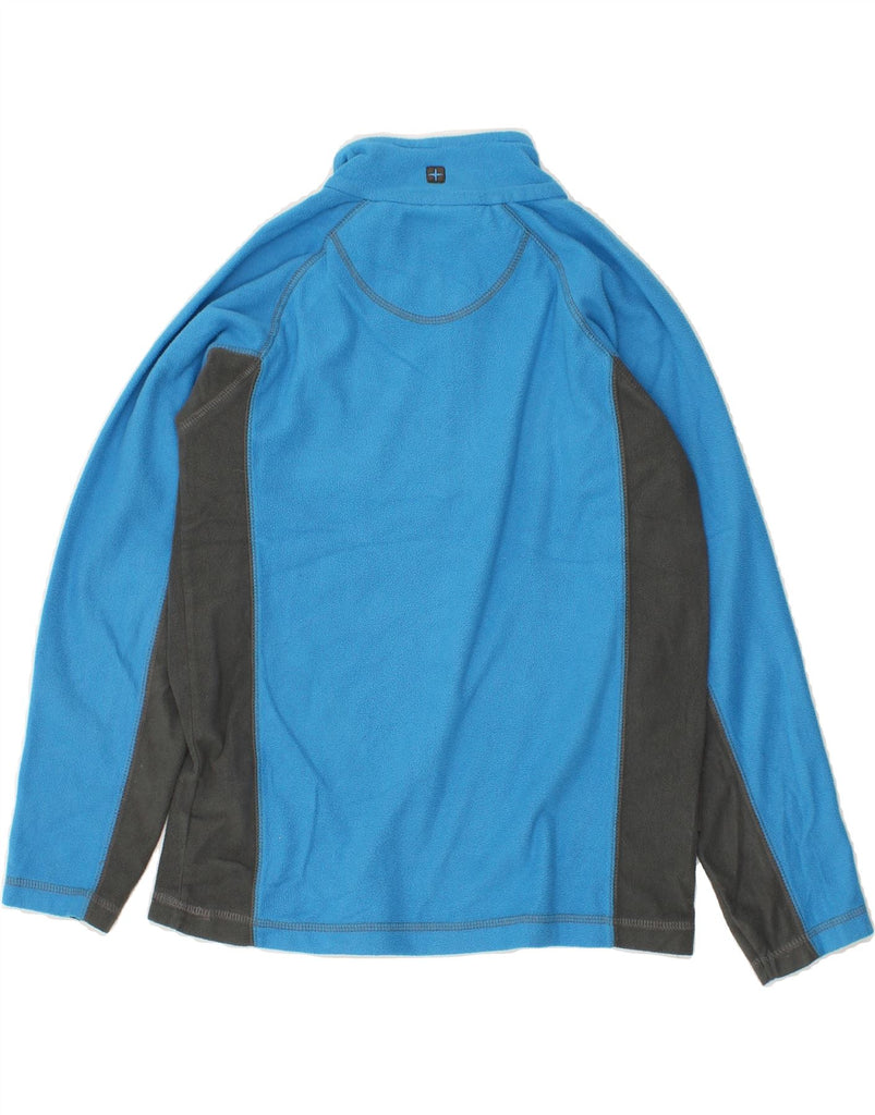 MOUNTAIN WAREHOUSE Boys Zip Neck Fleece Jumper 11-12 Years Blue | Vintage Mountain Warehouse | Thrift | Second-Hand Mountain Warehouse | Used Clothing | Messina Hembry 