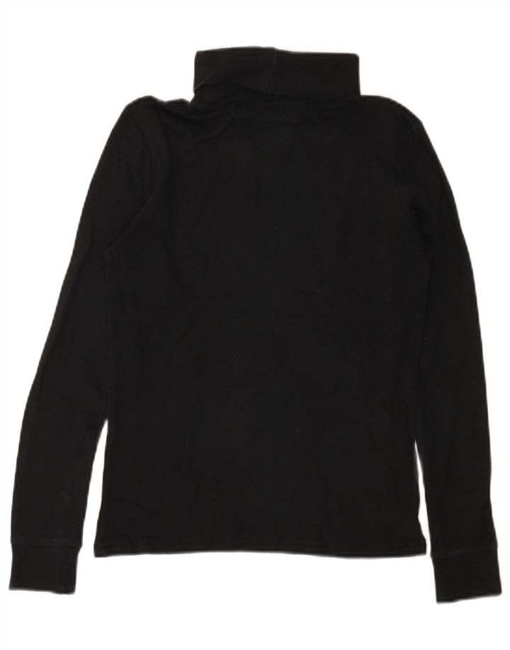 Mountain Warehouse Womens Roll Neck Top Long Sleeve UK 8 Small Black