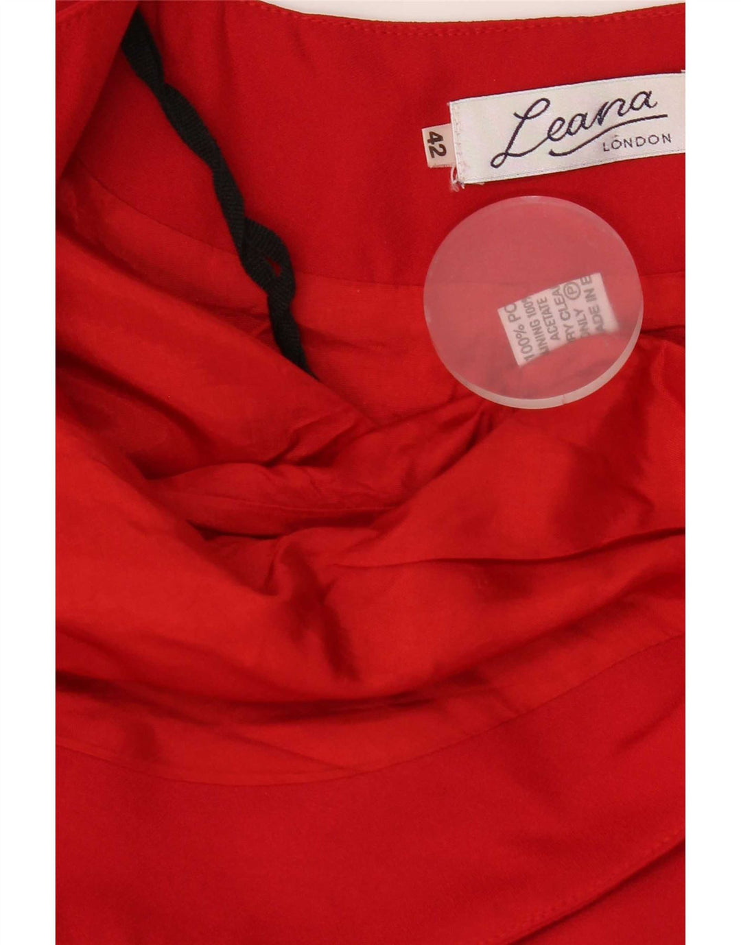Vintage Womens Open Bolero Jacket IT 42 Medium Red Polyester