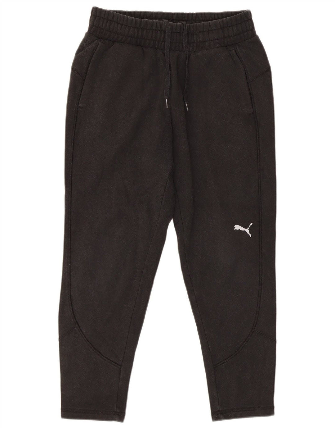 Puma Mens Tracksuit Trousers Joggers Small Black Cotton