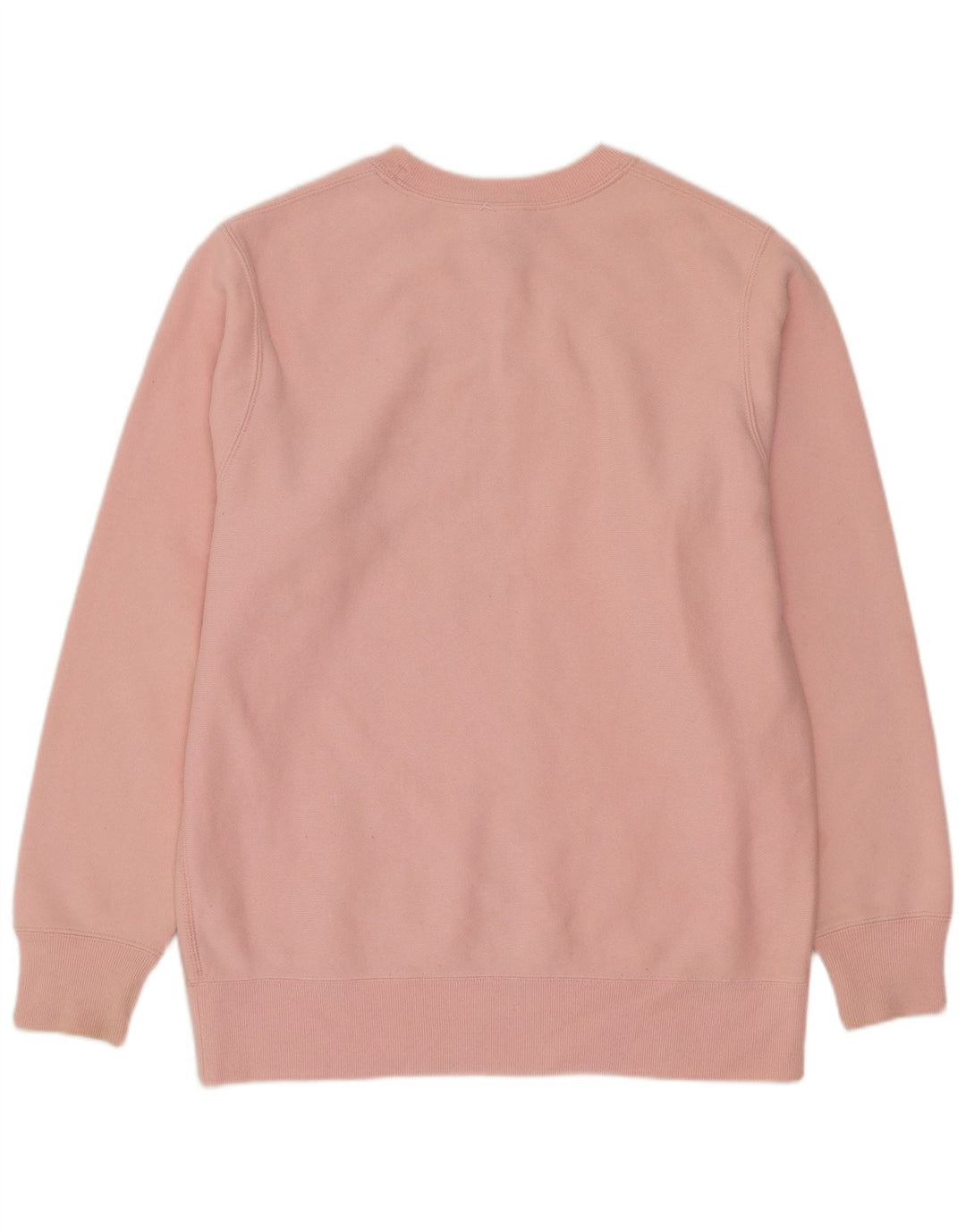 Champion Womens Oversized Sweatshirt Jumper UK 10 Small Pink Cotton