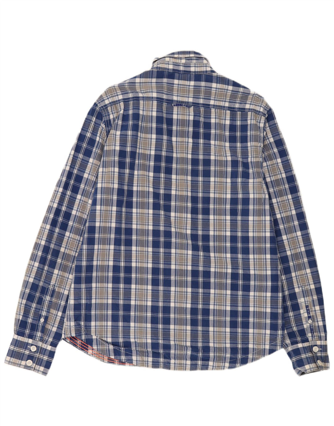 Superdry Mens Shirt 2XL Blue Check Cotton