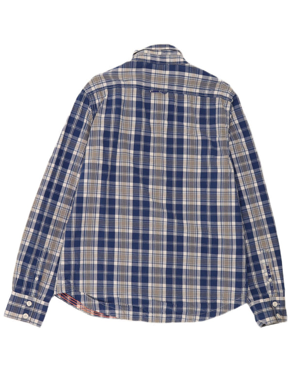 Superdry Mens Shirt 2XL Blue Check Cotton
