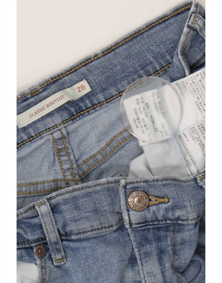 Levi's Womens Classic Bootcut Jeans W28 L32 Blue Cotton