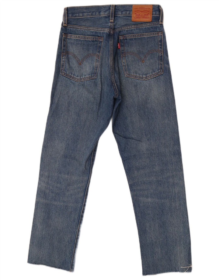Levi's Womens Wedge Straight Jeans W24 L26 Blue Cotton