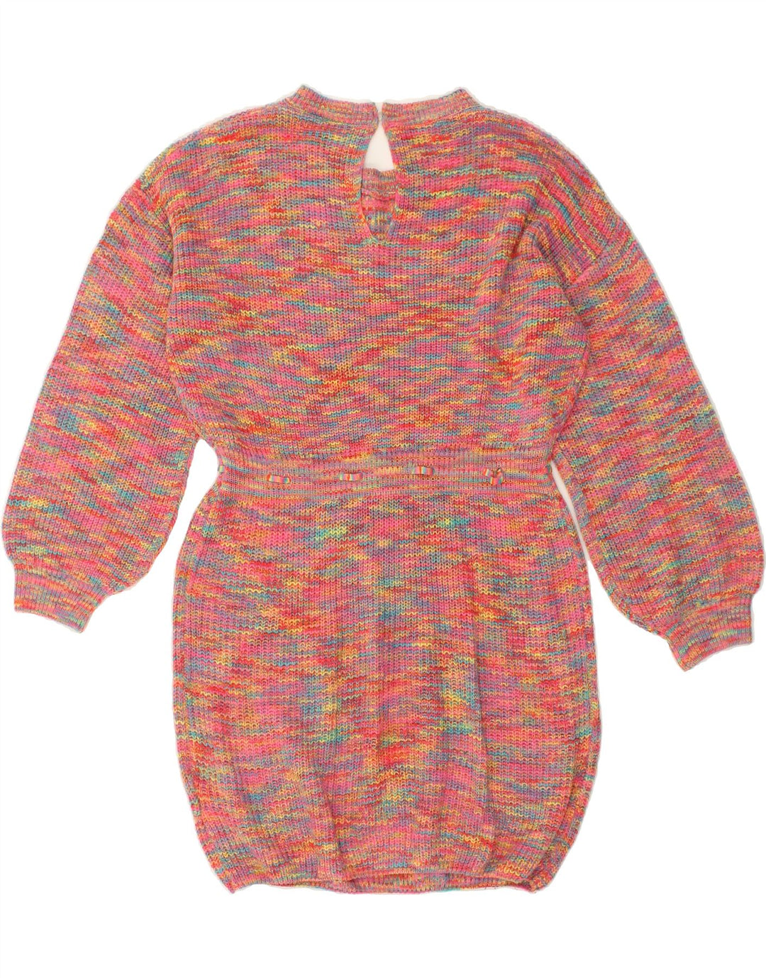 SHEIN Womens Oversized Jumper Dress EU 36 Small Pink Flecked Acrylic Vintage Shein and Second-Hand Shein from Messina Hembry 