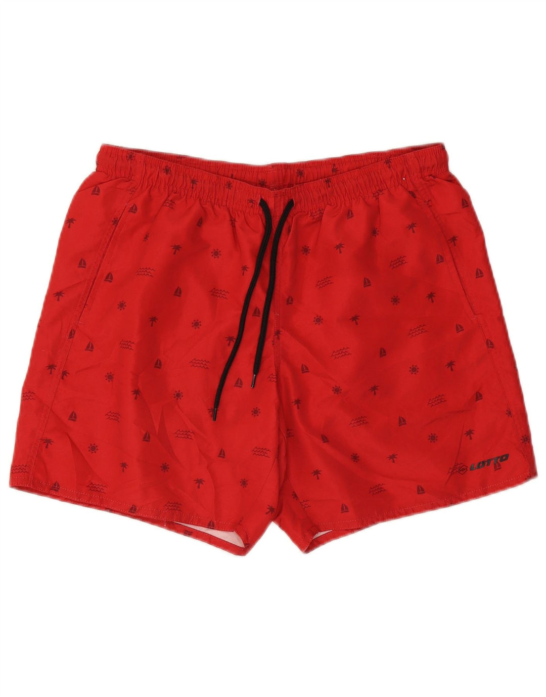 Lotto Mens Graphic Swimming Shorts Large  Red