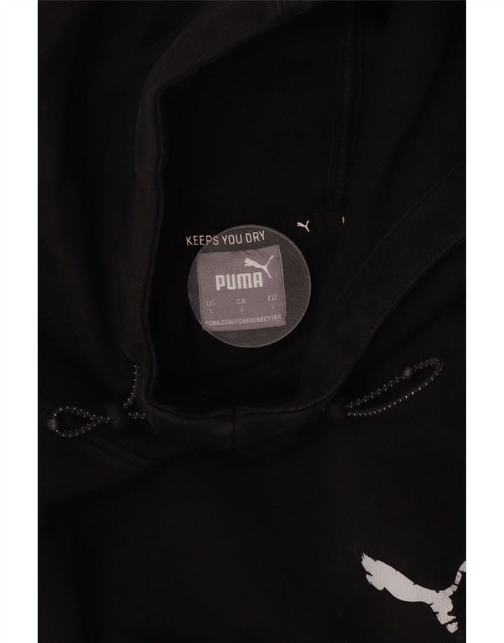 Puma Womens Hoodie Jumper UK 16 Large Black