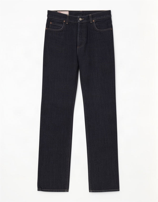 Rifle Mens Straight Jeans W30 L34 Navy Blue Cotton