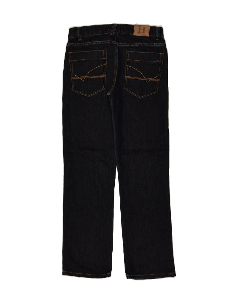 TOMMY HILFIGER Girls Straight Jeans 11-12 Years W28 L27  Black Cotton | Vintage Tommy Hilfiger | Thrift | Second-Hand Tommy Hilfiger | Used Clothing | Messina Hembry 