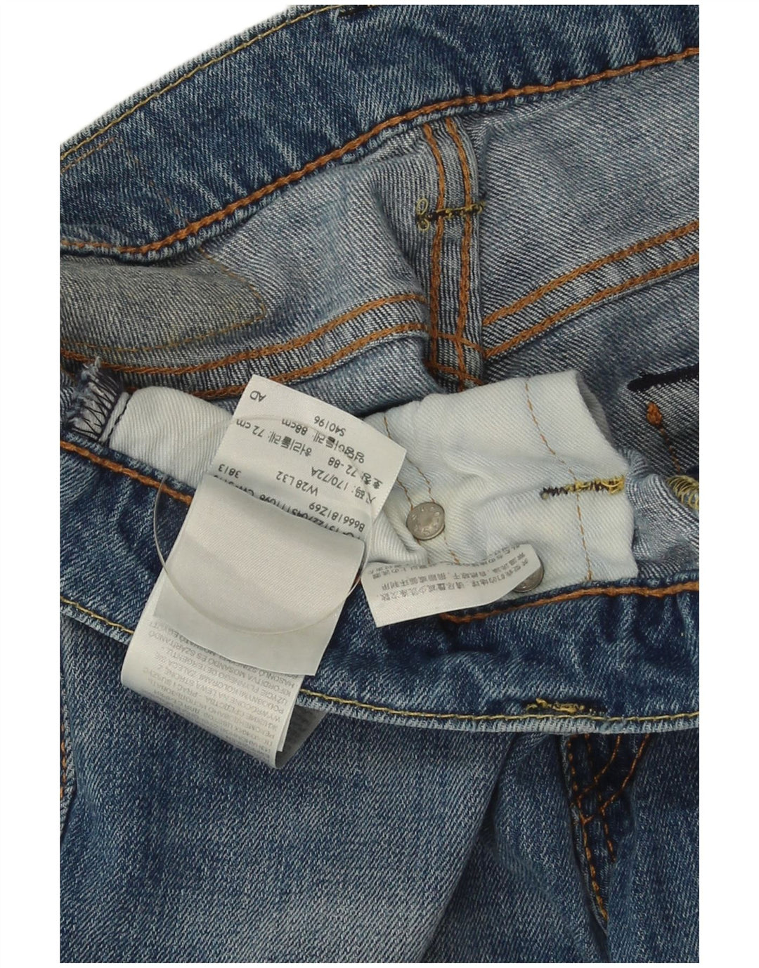 Levi's Mens 511 Slim Jeans W28 L32 Blue Cotton