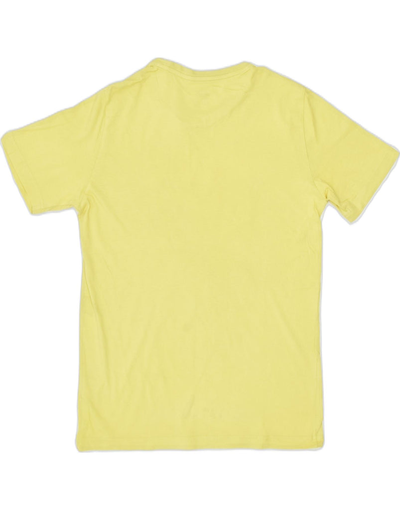 PUMA Mens Graphic T-Shirt Top Small Yellow Cotton | Vintage | Thrift | Second-Hand | Used Clothing | Messina Hembry 