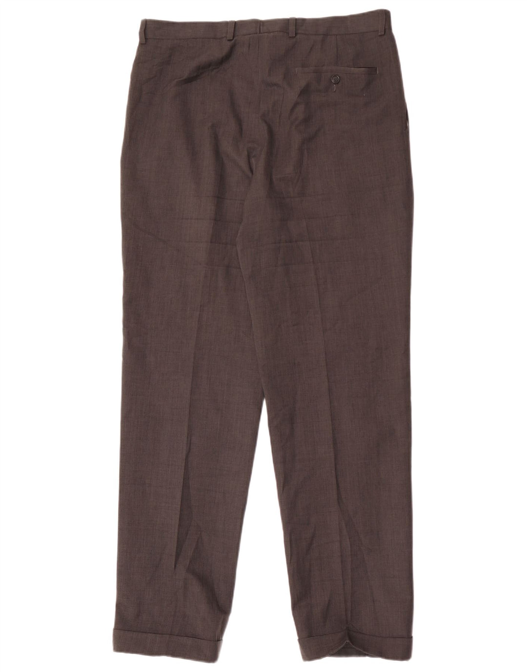 Marks & Spencer Mens Pegged Suit Trousers W34 L33 Grey Polyester