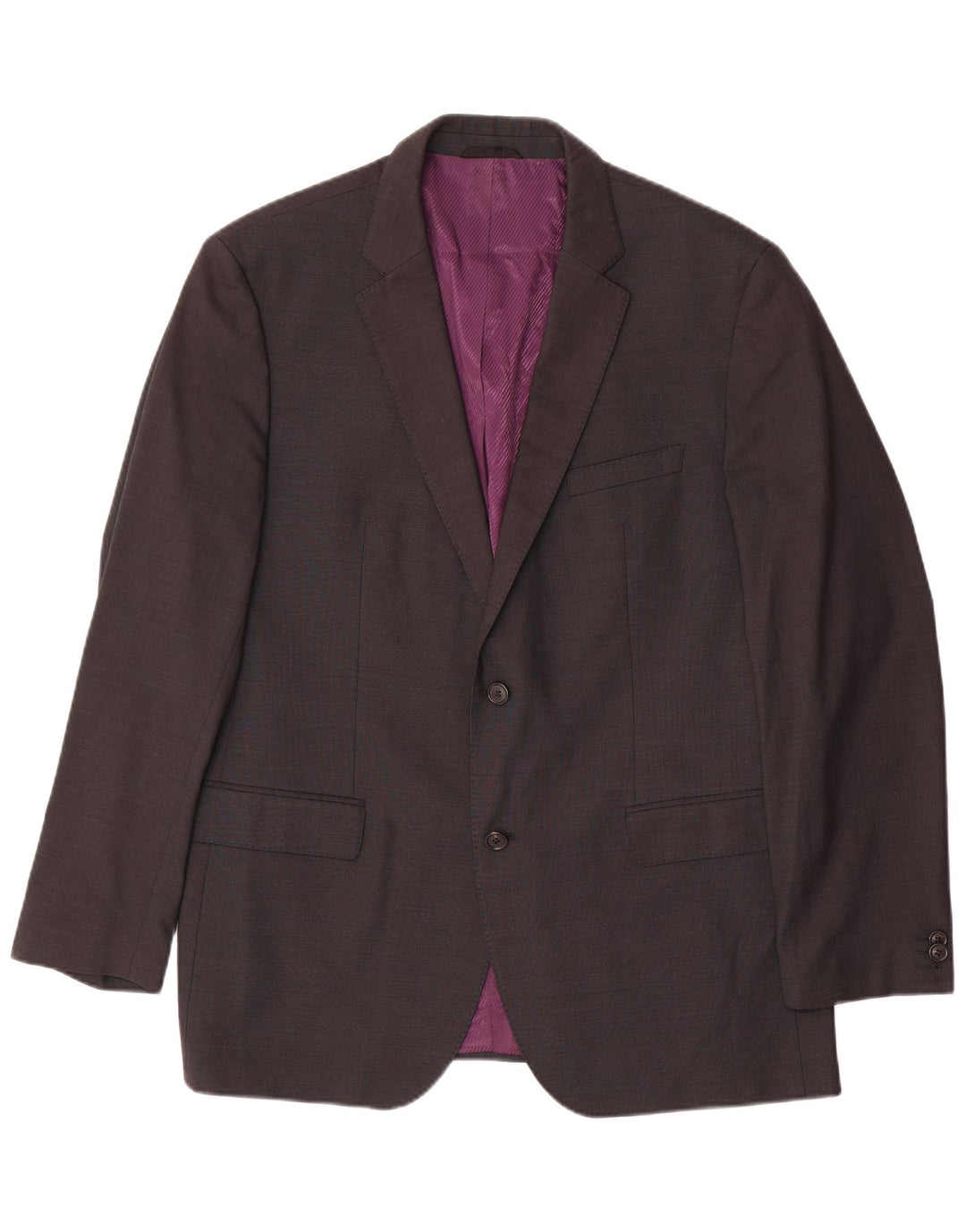 Hugo Boss Mens 2 Button Blazer Jacket EU 54 2XL Grey Wool
