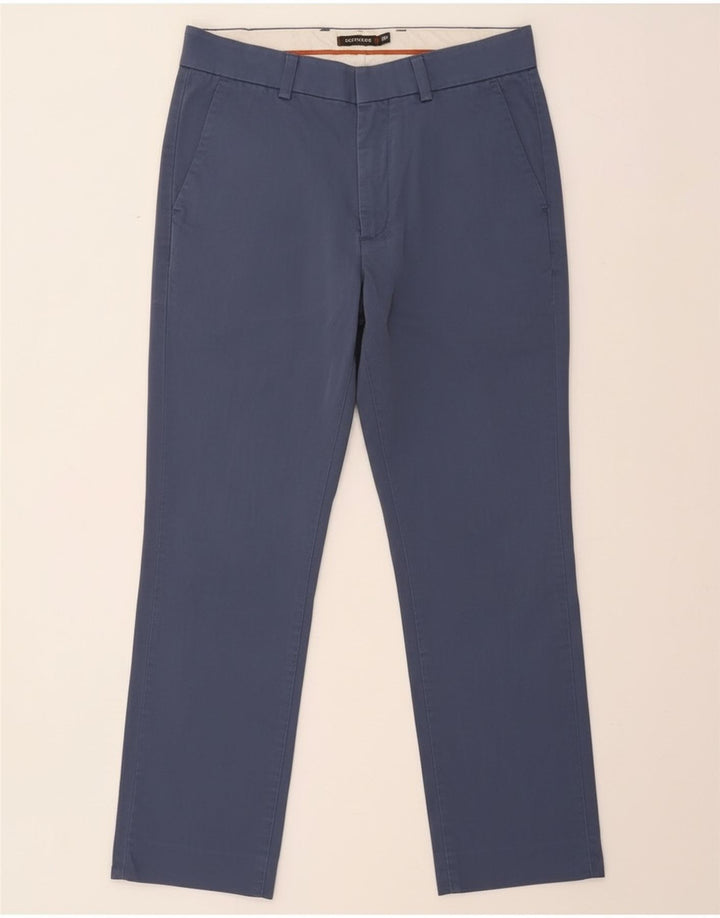 Dockers Mens Slim Chino Trousers W31 L27 Blue Cotton