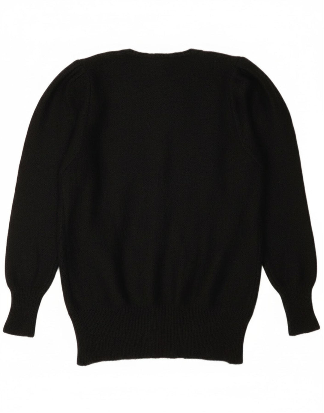 Vintage Womens Crew Neck Jumper Sweater IT 44 Medium Black