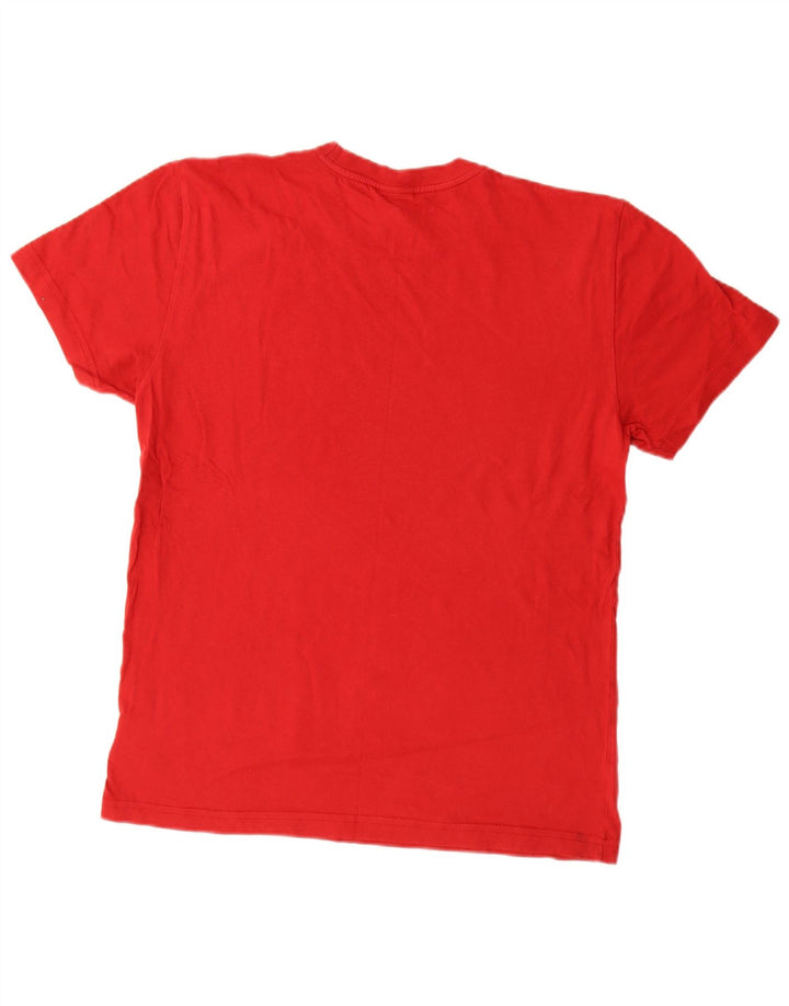 Nike Mens Graphic T-Shirt Top UK 38/40 Medium Red Cotton