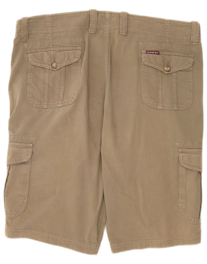 Carrera Mens 618 Cargo Shorts W40 XL Khaki Cotton