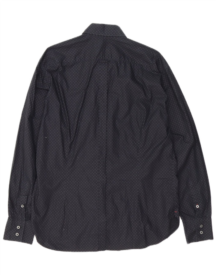Paul Smith Mens Classic Fit Shirt XL Black Spotted Cotton