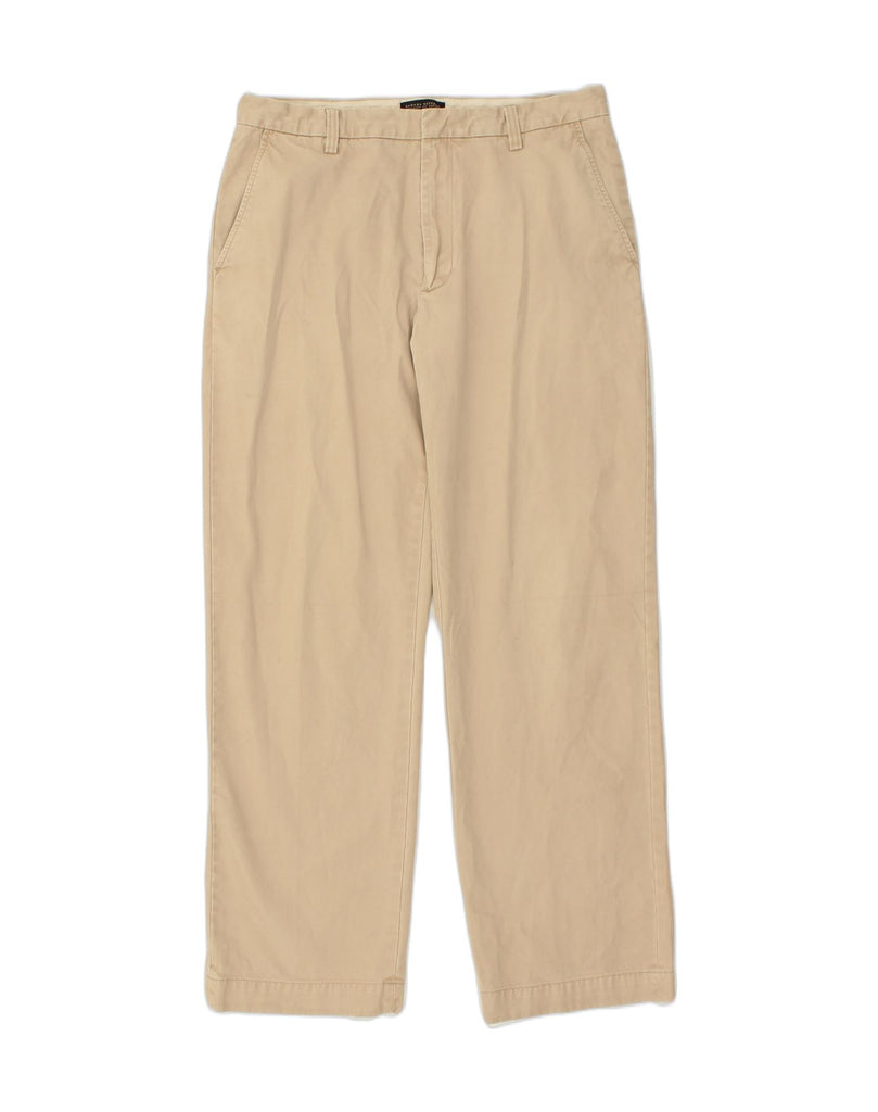 BANANA REPUBLIC Mens Straight Casual Trousers W35 L34  Beige Cotton | Vintage Banana Republic | Thrift | Second-Hand Banana Republic | Used Clothing | Messina Hembry 