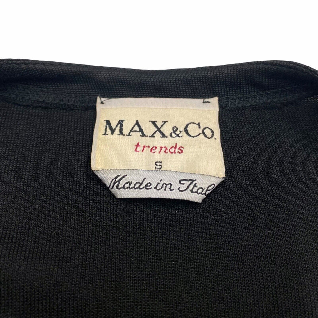 Max & Co Women's Buttonless Robe | Vintage High End Designer Viscose Black VTG | Vintage Messina Hembry | Thrift | Second-Hand Messina Hembry | Used Clothing | Messina Hembry 