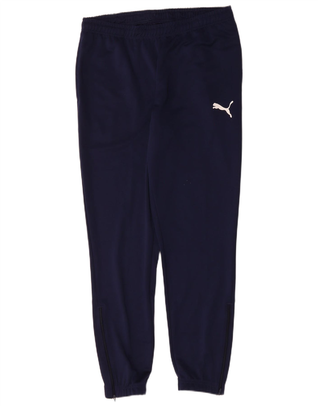 PUMA Mens Tracksuit Trousers Joggers Large  Navy Blue Polyester