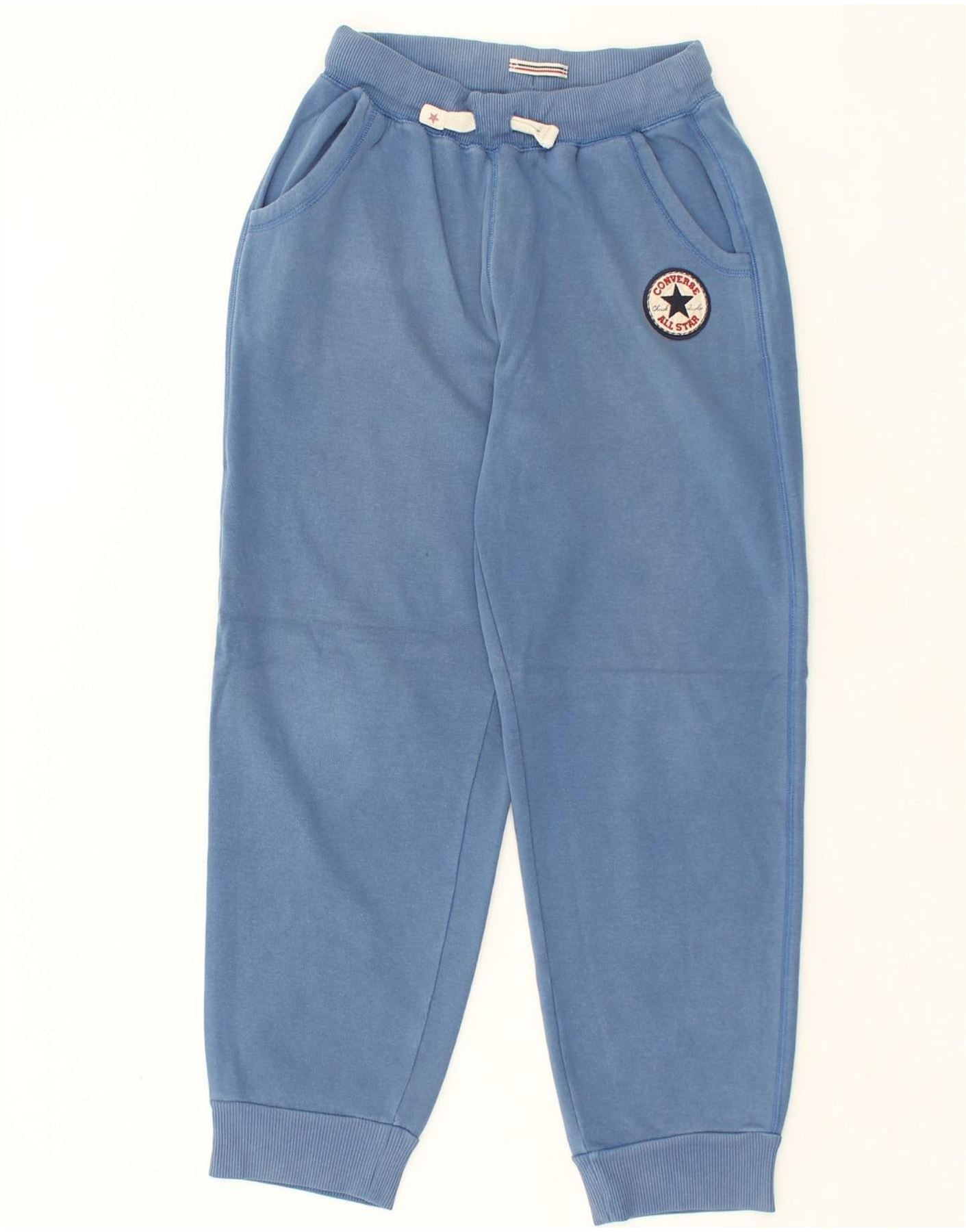 CONVERSE Pantaloni da tuta da ragazzo Joggers 13 14 anni XL Cotone blu