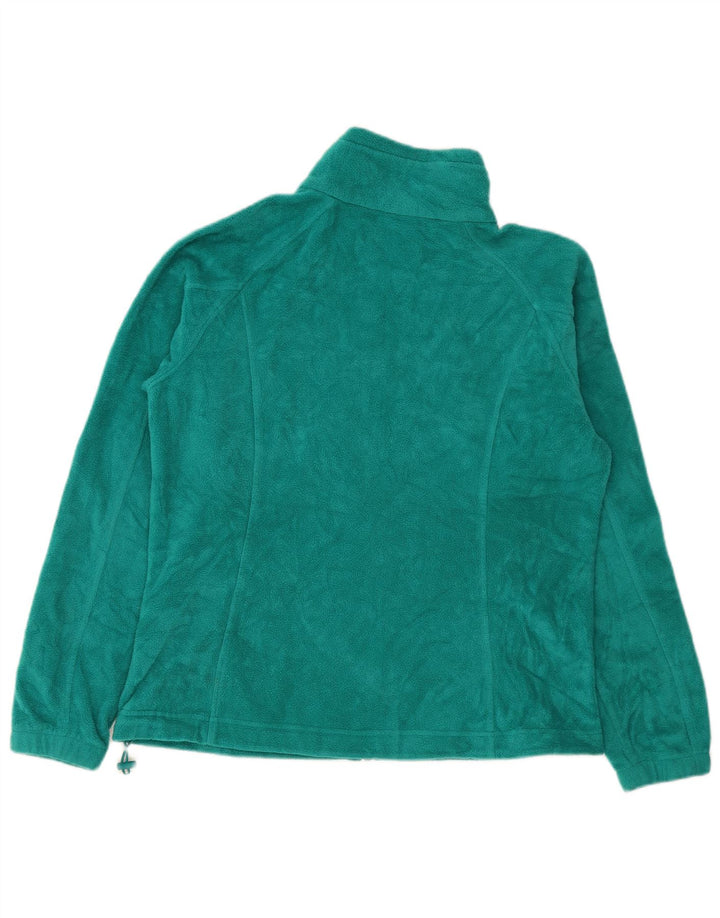 Columbia Womens Fleece Jacket UK 18 XL Green Polyester