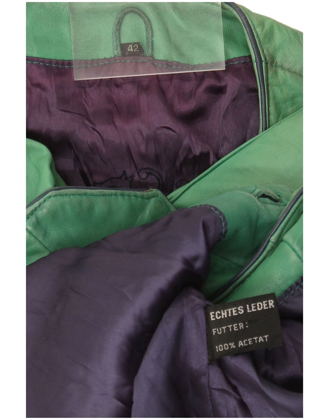 Vintage Womens Crop 4 Button Jacket EU 42 Large Green