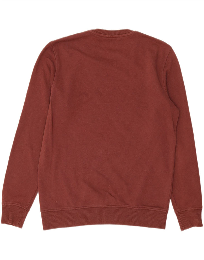 JACK & JONES Mens Sweatshirt Jumper Large Maroon Cotton Vintage Jack & Jones and Second-Hand Jack & Jones from Messina Hembry 